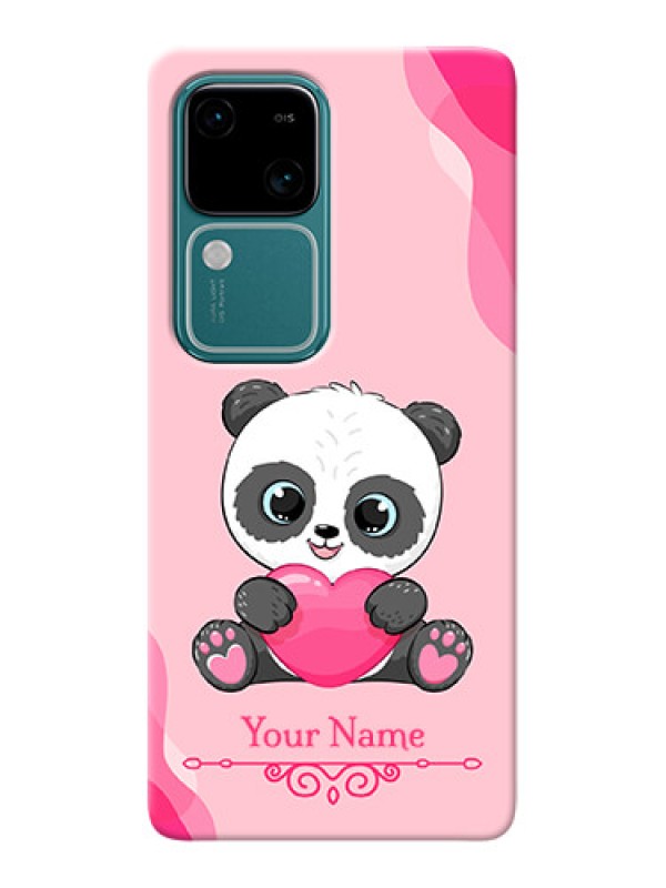Custom Vivo V30 5G Custom Mobile Case with Cute Panda Design