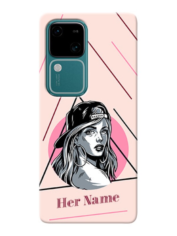 Custom Vivo V30 5G Personalized Phone Case with Rockstar Girl Design