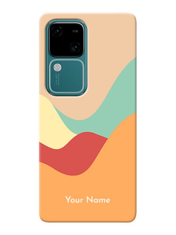 Custom Vivo V30 5G Personalized Phone Case with Ocean Waves Multiwithcolour Design