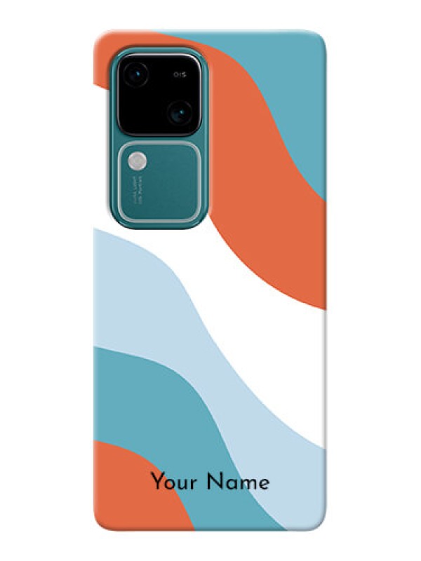 Custom Vivo V30 5G Custom Mobile Case with coloured Waves Design