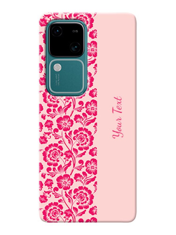 Custom Vivo V30 5G Custom Phone Case with Attractive Floral Pattern Design