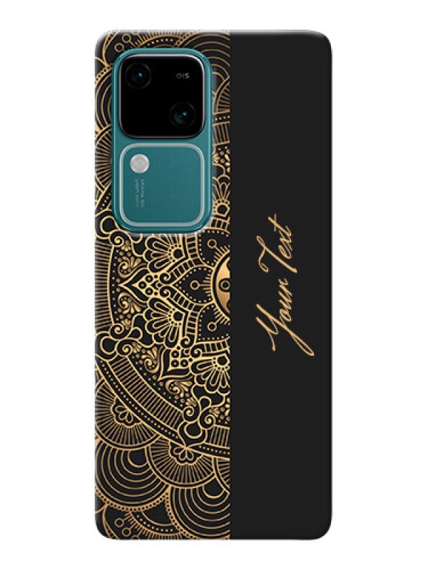 Custom Vivo V30 5G Photo Printing on Case with Mandala art with custom text Design