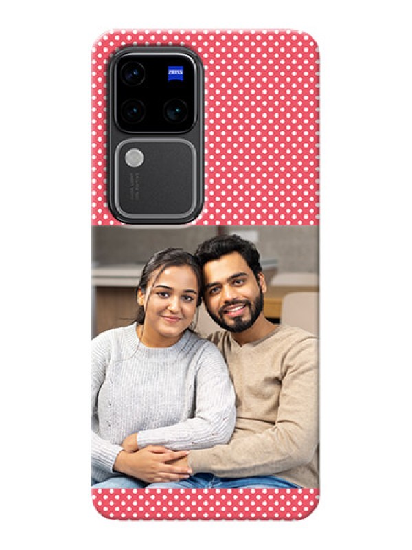 Custom Vivo V30 Pro 5G Custom Mobile Case with White Dotted Design