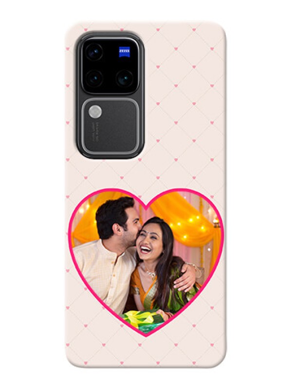 Custom Vivo V30 Pro 5G Personalized Mobile Covers: Heart Shape Design