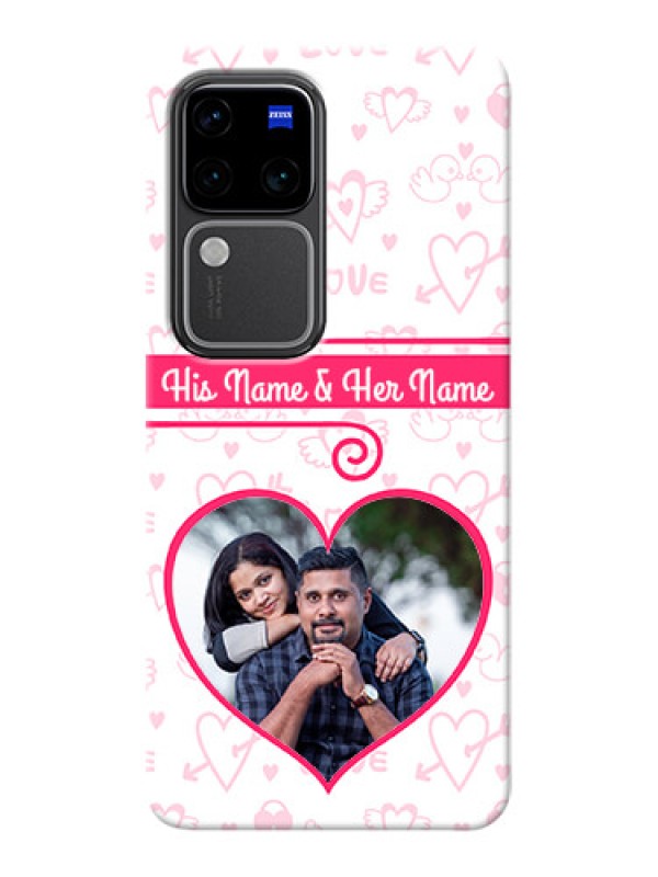 Custom Vivo V30 Pro 5G Personalized Phone Cases: Heart Shape Love Design