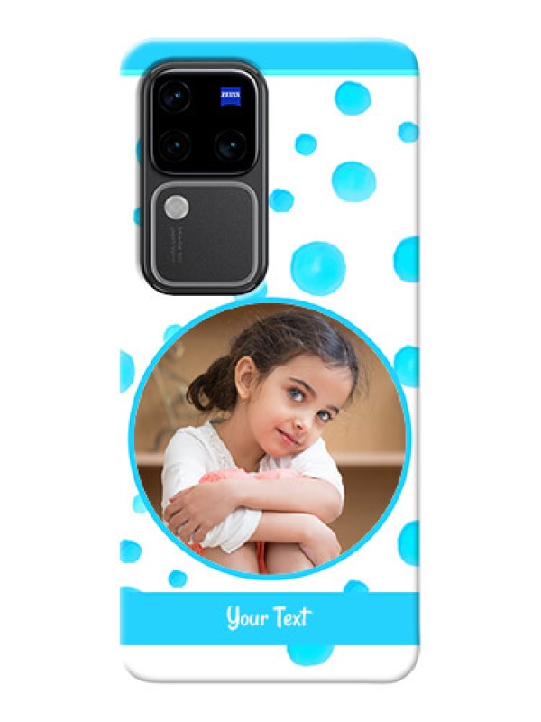 Custom Vivo V30 Pro 5G Custom Phone Covers: Blue Bubbles Pattern Design