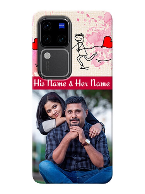 Custom Vivo V30 Pro 5G phone back covers: You and Me Case Design