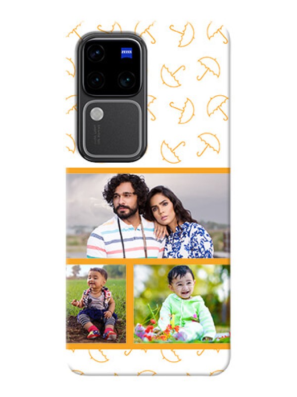 Custom Vivo V30 Pro 5G Personalised Phone Cases: Yellow Pattern Design