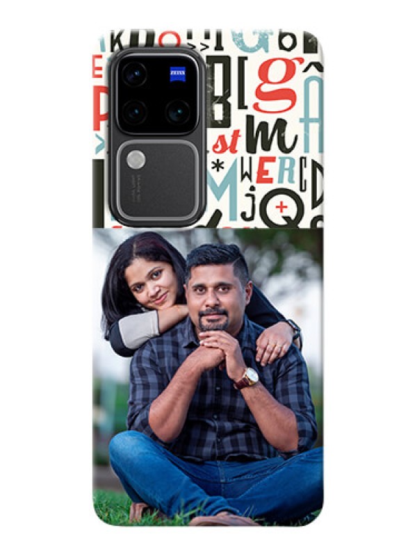 Custom Vivo V30 Pro 5G custom mobile phone covers: Alphabet Design
