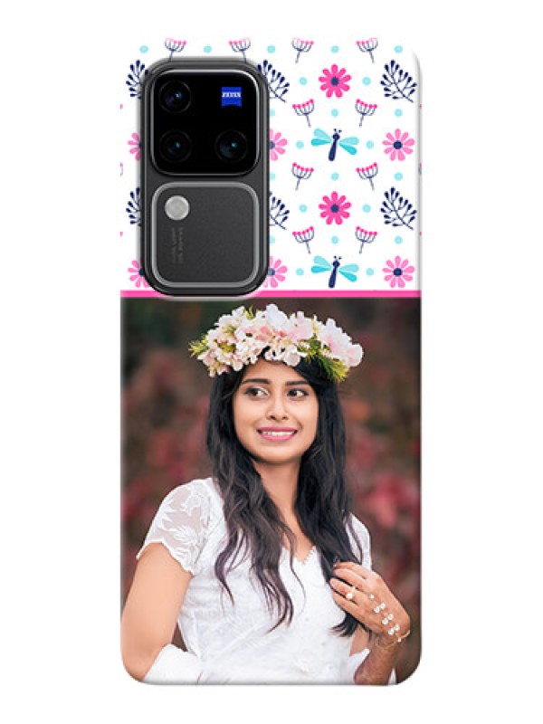 Custom Vivo V30 Pro 5G Mobile Covers: Colorful Flower Design