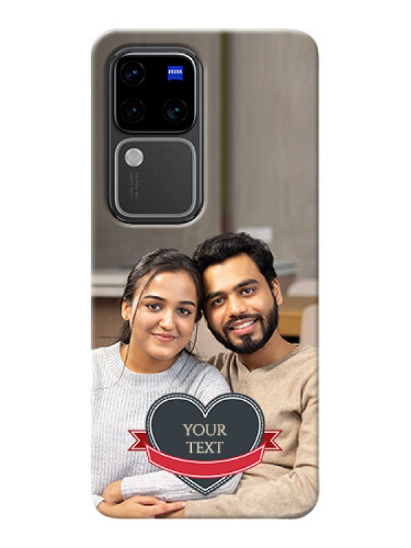 Custom Vivo V30 Pro 5G mobile back covers online: Just Married Couple Design