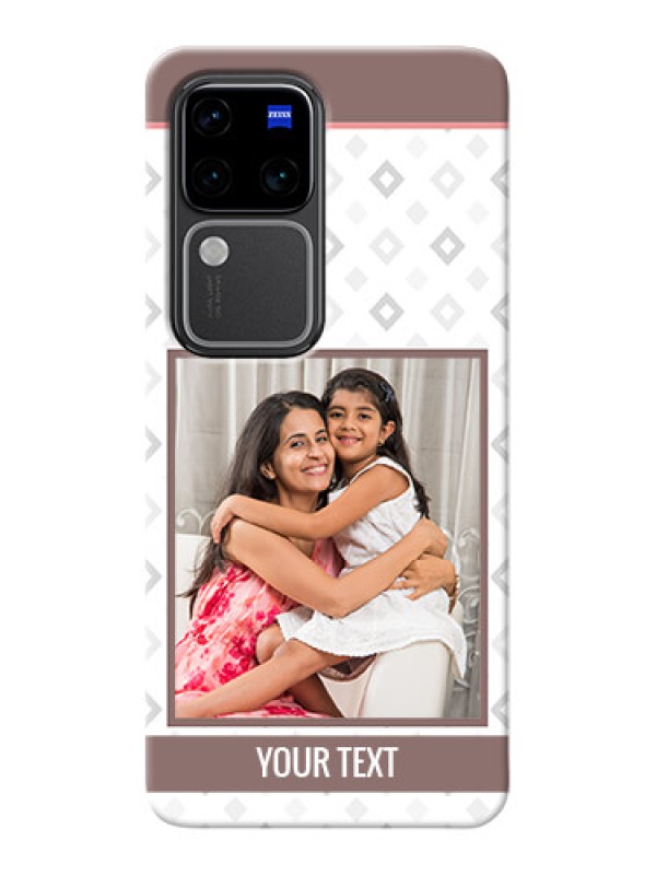 Custom Vivo V30 Pro 5G custom back covers: Simple Diamond Design