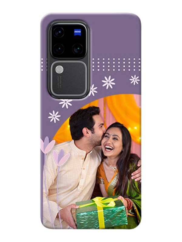 Custom Vivo V30 Pro 5G Phone covers for girls: lavender flowers design