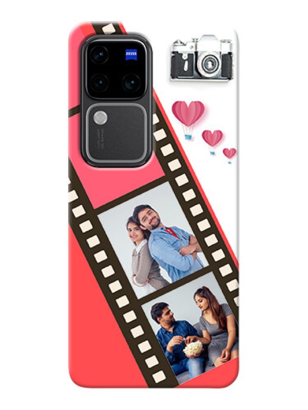 Custom Vivo V30 Pro 5G custom phone covers: 3 Image Holder with Film Reel