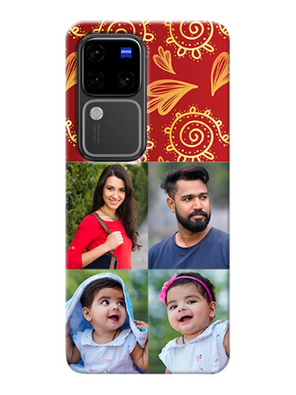 Custom Vivo V30 Pro 5G Mobile Phone Cases: 4 Image Traditional Design