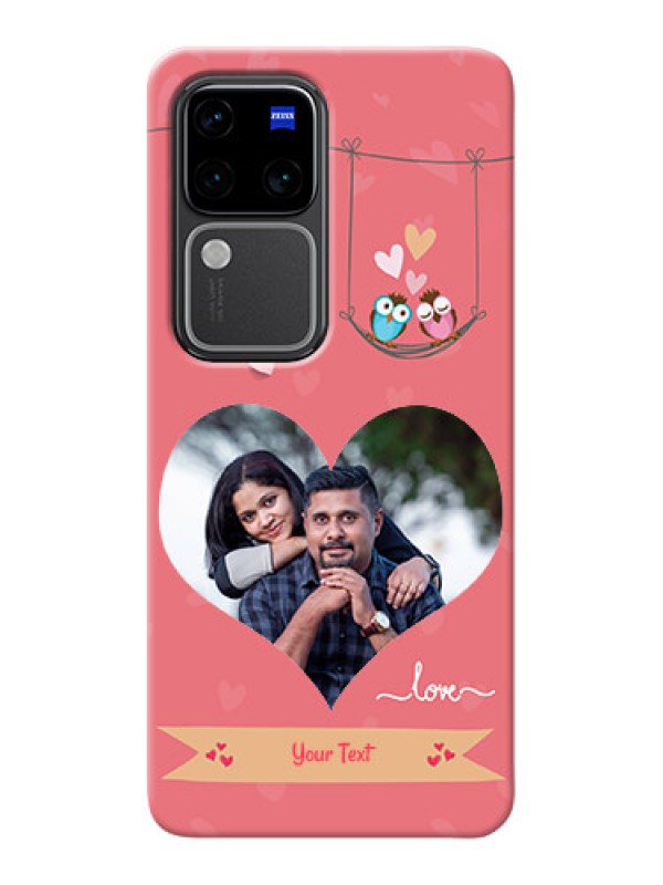 Custom Vivo V30 Pro 5G custom phone covers: Peach Color Love Design