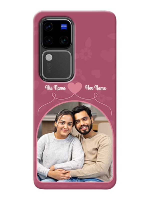 Custom Vivo V30 Pro 5G mobile phone covers: Love Floral Design