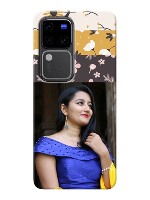 Custom Vivo V30 Pro 5G mobile cases online: Stylish Floral Design