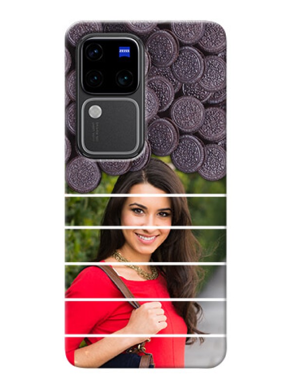 Custom Vivo V30 Pro 5G Custom Mobile Covers with Oreo Biscuit Design