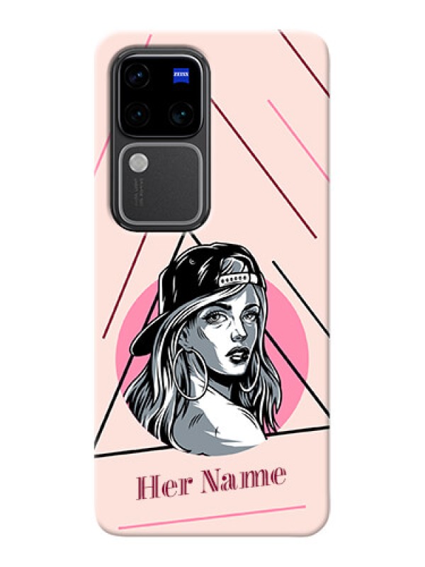 Custom Vivo V30 Pro 5G Personalized Phone Case with Rockstar Girl Design