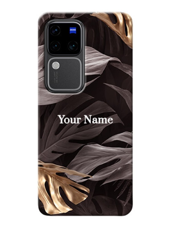 Custom Vivo V30 Pro 5G Personalised Phone Case with Wild Leaves digital paint Design