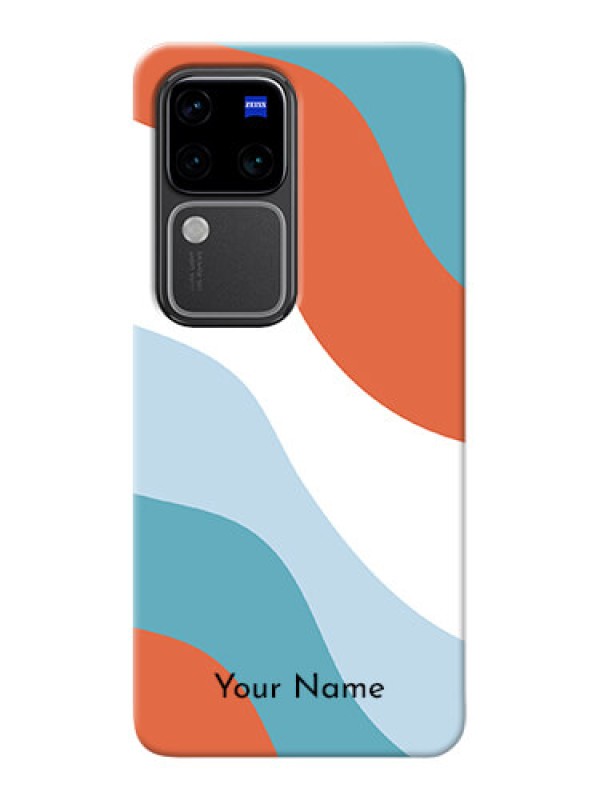 Custom Vivo V30 Pro 5G Custom Mobile Case with coloured Waves Design