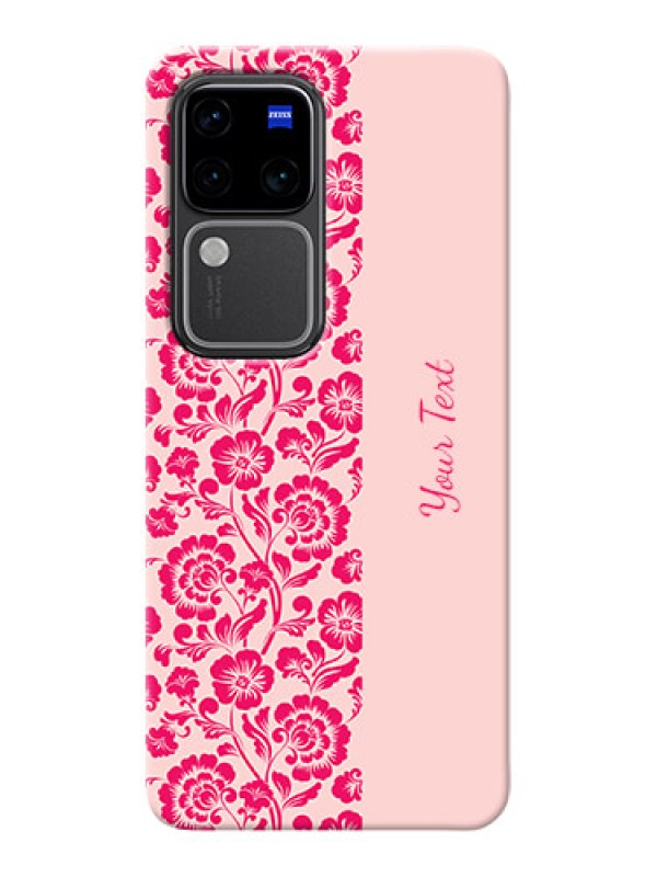 Custom Vivo V30 Pro 5G Custom Phone Case with Attractive Floral Pattern Design