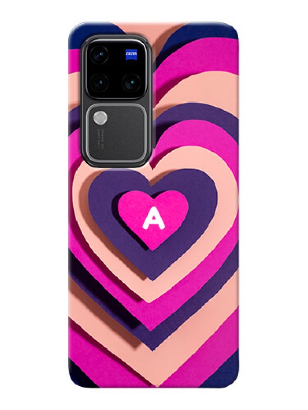 Custom Vivo V30 Pro 5G Custom Mobile Case with Cute Heart Pattern Design