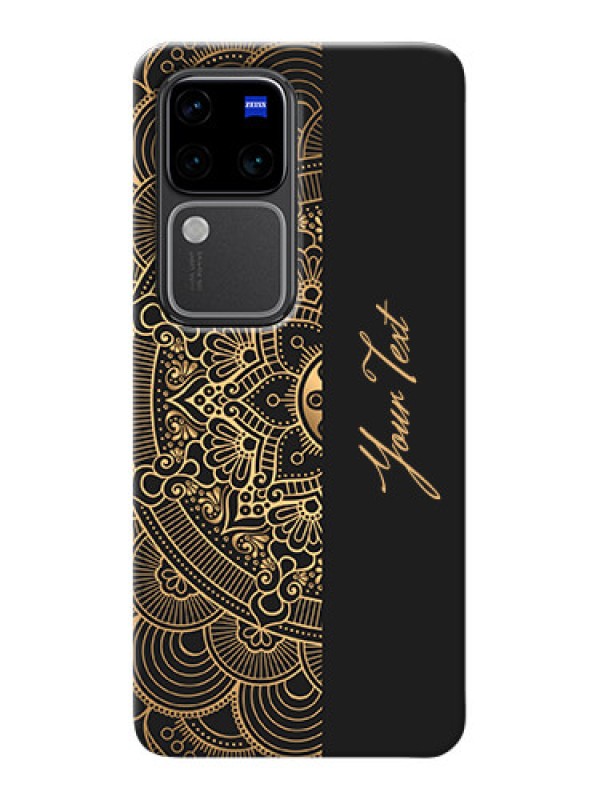 Custom Vivo V30 Pro 5G Photo Printing on Case with Mandala art with custom text Design