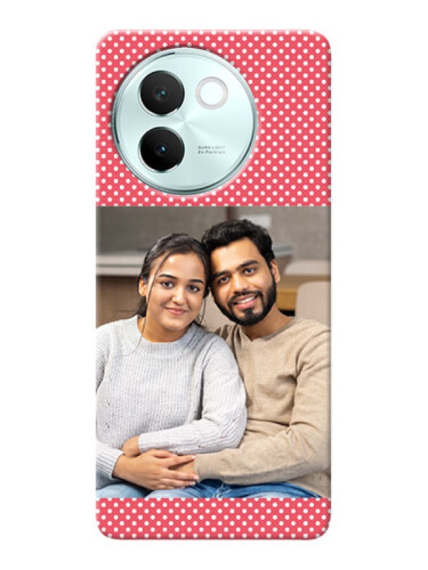Custom Vivo V30E 5G Custom Mobile Case with White Dotted Design