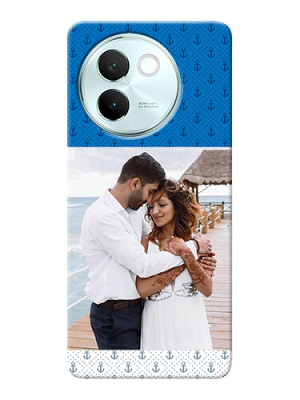 Custom Vivo V30E 5G Mobile Phone Covers: Blue Anchors Design