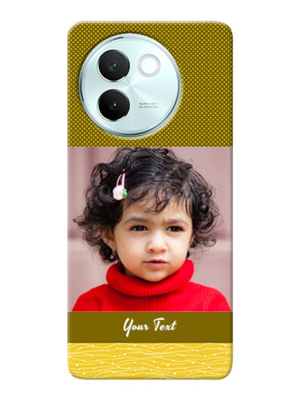 Custom Vivo V30E 5G custom mobile back covers: Simple Green Color Design