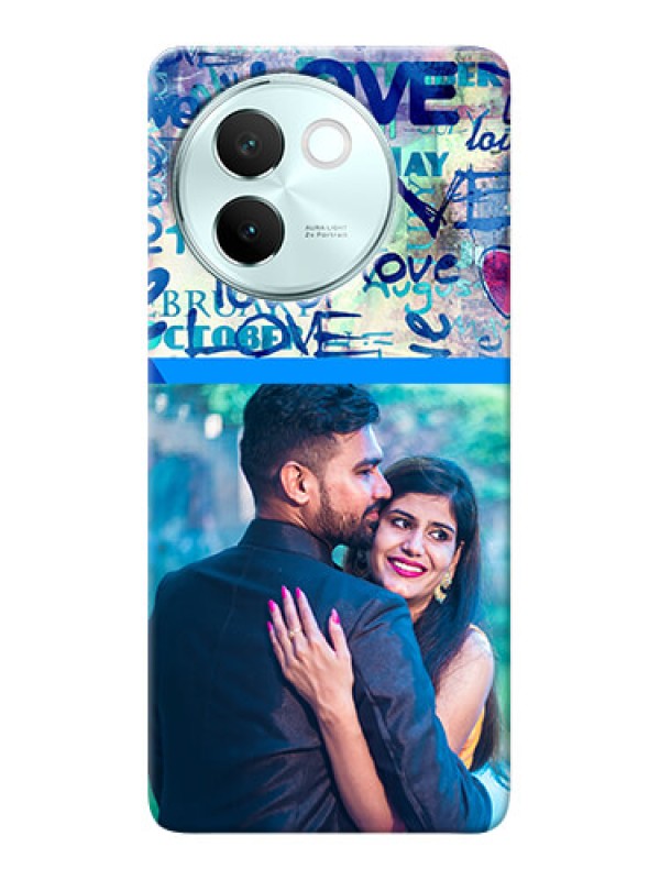 Custom Vivo V30E 5G Mobile Covers Online: Colorful Love Design