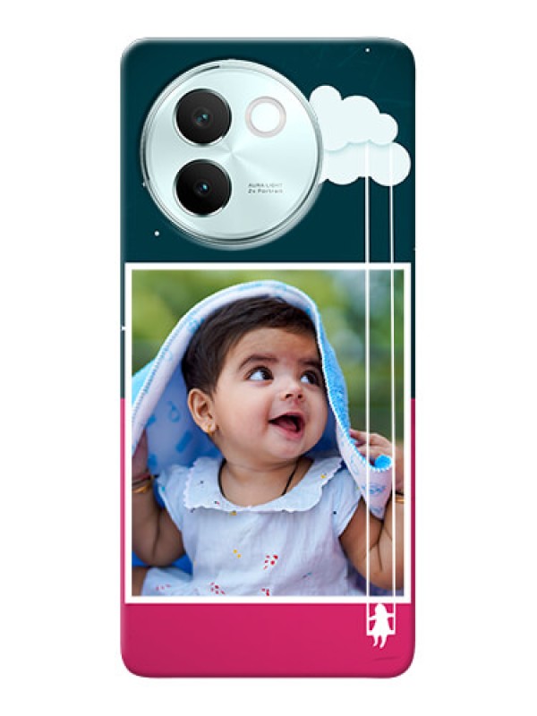 Custom Vivo V30E 5G custom phone covers: Cute Girl with Cloud Design