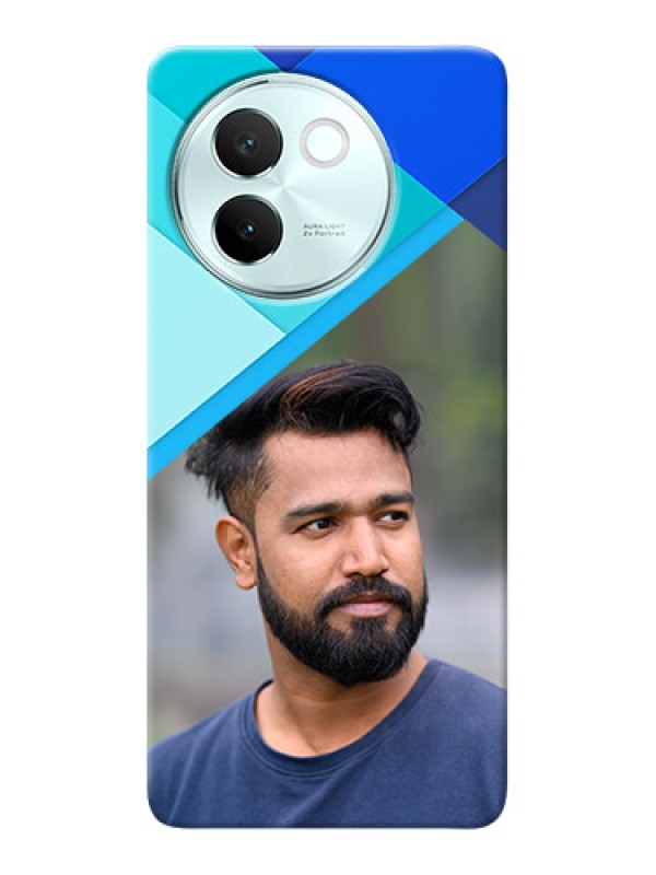 Custom Vivo V30E 5G Phone Cases Online: Blue Abstract Cover Design