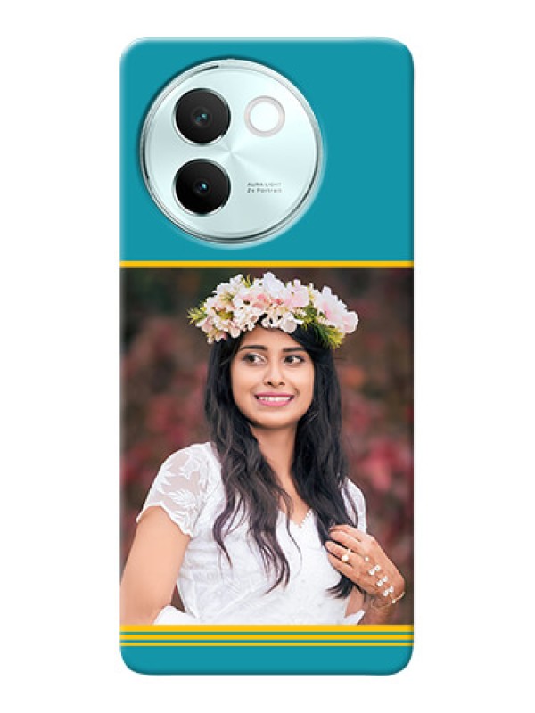 Custom Vivo V30E 5G personalized phone covers: Yellow And Blue Design