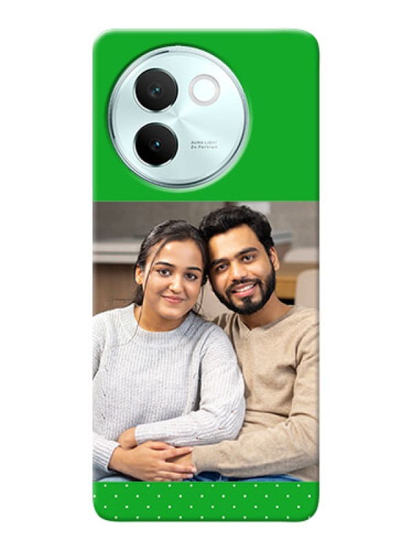 Custom Vivo V30E 5G Personalised mobile covers: Green Pattern Design