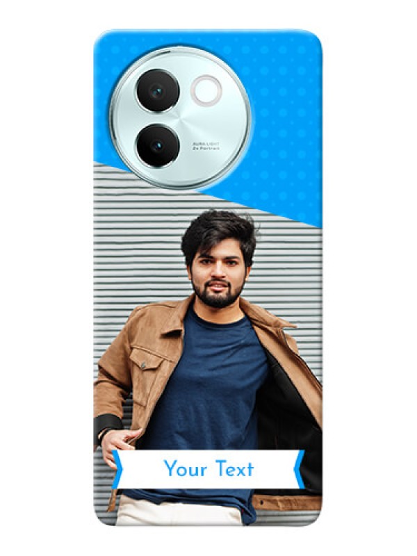 Custom Vivo V30E 5G Personalized Mobile Covers: Simple Blue Color Dotted Design