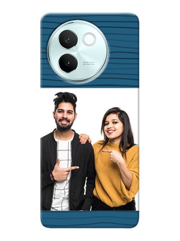 Custom Vivo V30E 5G Custom Phone Cases: Blue Pattern Cover Design