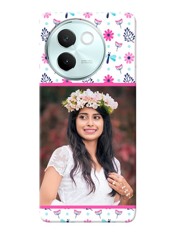 Custom Vivo V30E 5G Mobile Covers: Colorful Flower Design