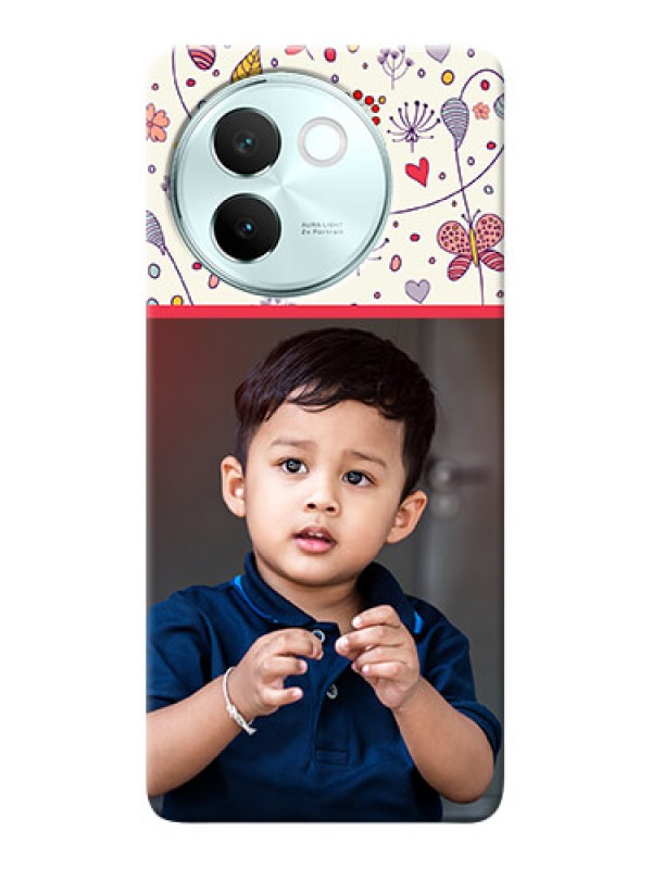 Custom Vivo V30E 5G phone back covers: Premium Floral Design