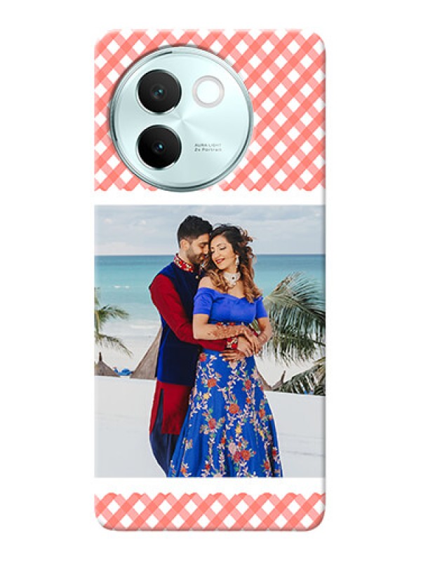 Custom Vivo V30E 5G custom mobile cases: Pink Pattern Design