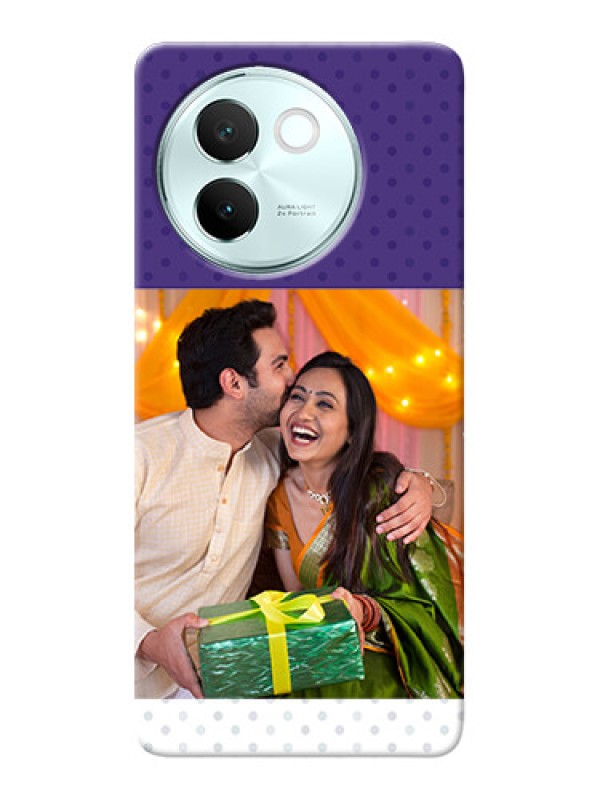 Custom Vivo V30E 5G mobile phone cases: Violet Pattern Design