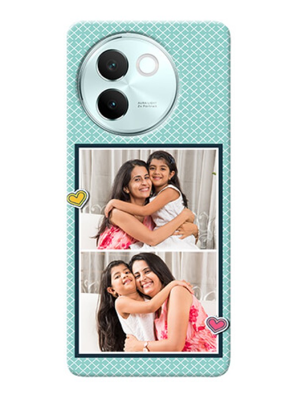 Custom Vivo V30E 5G Custom Phone Cases: 2 Image Holder with Pattern Design