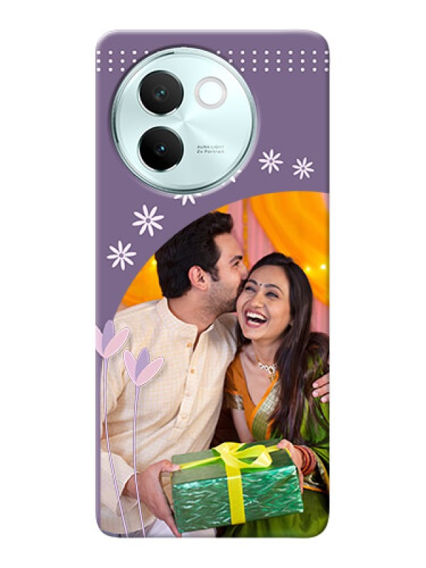 Custom Vivo V30E 5G Phone covers for girls: lavender flowers design