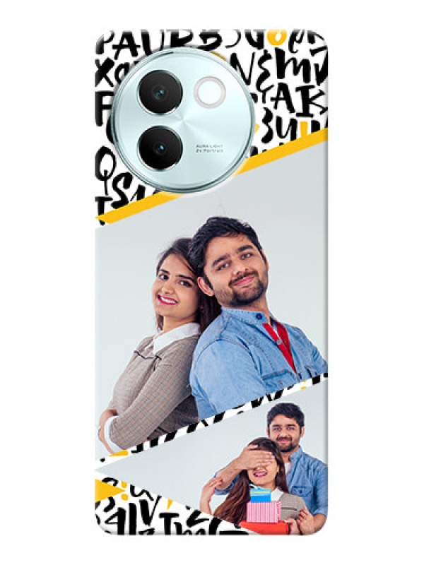 Custom Vivo V30E 5G Phone Back Covers: Letters Pattern Design
