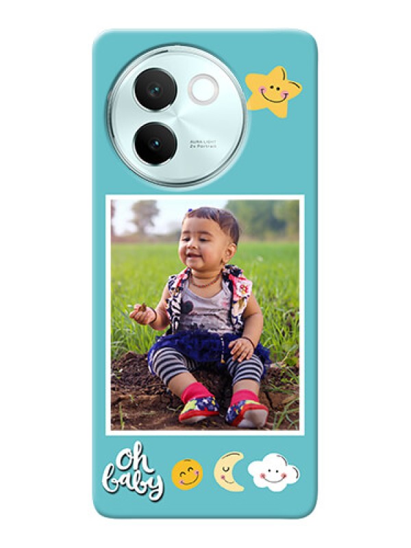 Custom Vivo V30E 5G Personalised Phone Cases: Smiley Kids Stars Design