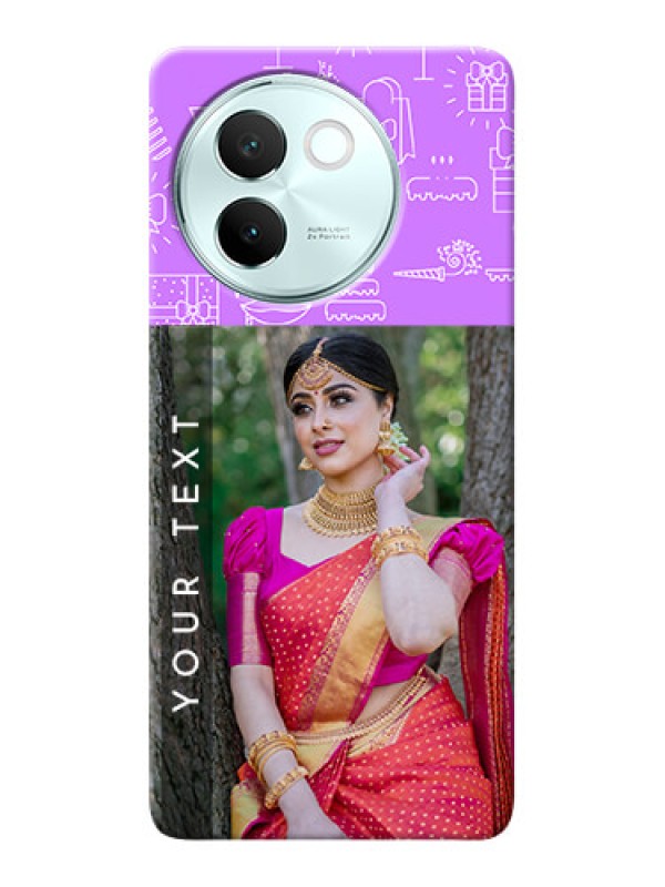 Custom Vivo V30E 5G Personalized Phone Cases: Birthday Icons Design