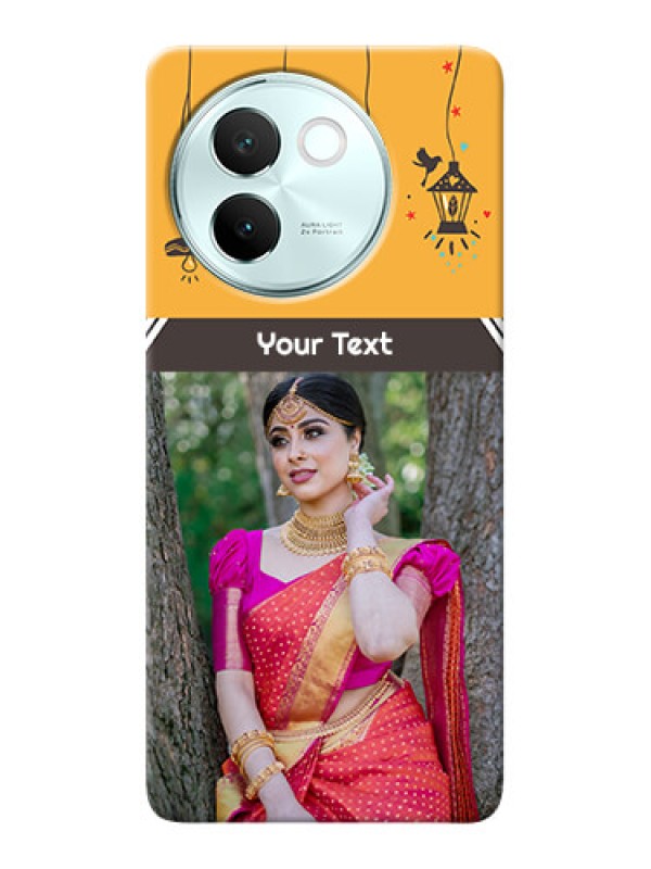 Custom Vivo V30E 5G custom back covers with Family Picture and Icons