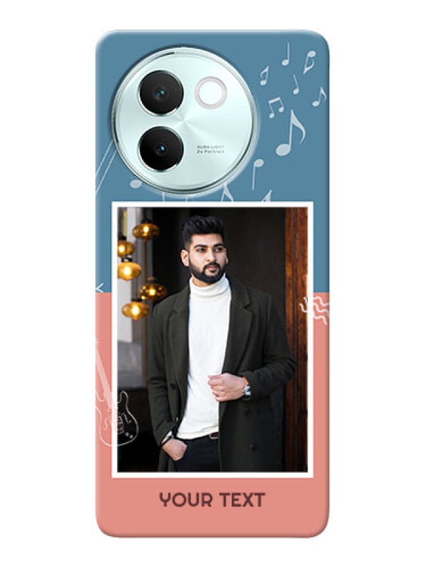 Custom Vivo V30E 5G Phone Back Covers with Color Musical Note Design